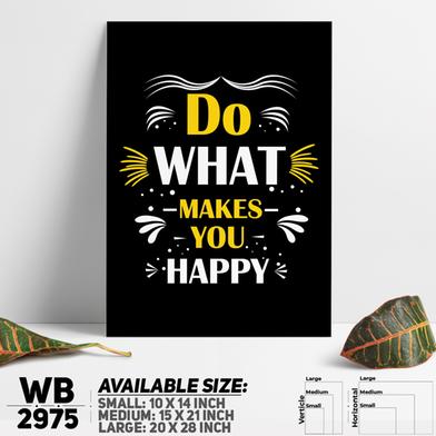 DDecorator Do What Makes You Happy - Motivational Wall Board and Wall Canvas image