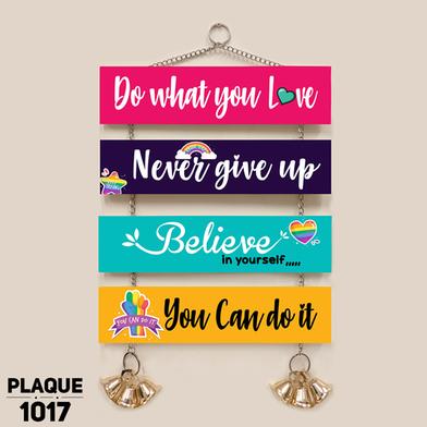 DDecorator Do What You Love Wall Plaque Home Decoration Wall Canvas Poster For Wall Decoration Wall Canvas Print Canvas Painting For Wall - PLAQUE1017 image