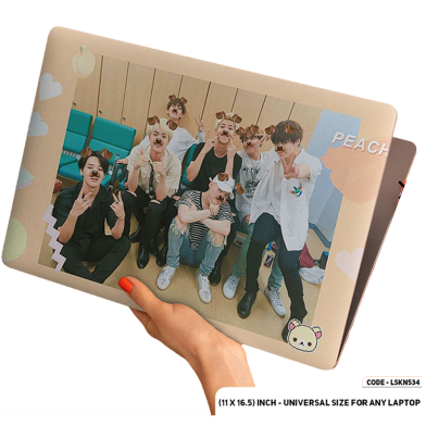 DDecorator Doggy Mood Of BTS Laptop Sticker image