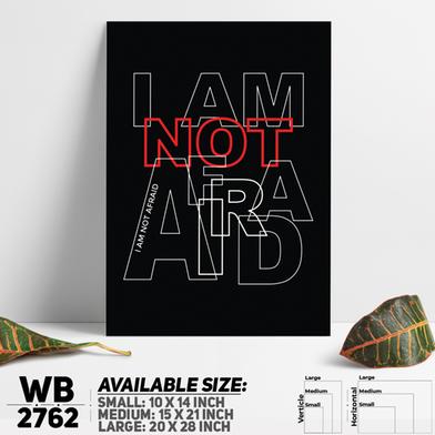 DDecorator Don't Be Afraid - Motivational Wall Board and Wall Canvas image