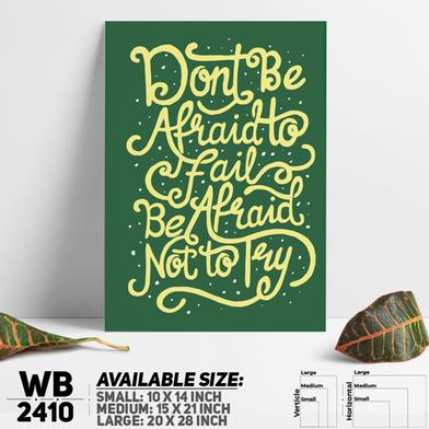 DDecorator Don't Be Afraid - Motivational Wall Board And Wall Canvas image
