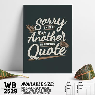 DDecorator Don't Be Sorry - Motivational Wall Board And Wall Canvas image