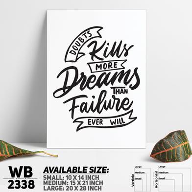 DDecorator Don't Doubt - Motivational Wall Board And Wall Canvas image