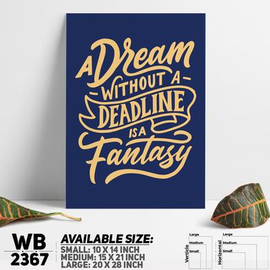 DDecorator Don't Dream Work Hard - Motivational Wall Board and Wall Canvas image
