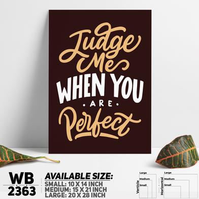 DDecorator Don't Judge - Motivational Wall Board and Wall Canvas image