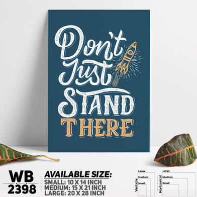 DDecorator Don't Just Stand There - Motivational Wall Board and Wall Canvas image