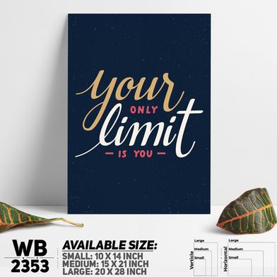 DDecorator Don't Limit Yourself - Motivational Wall Board And Wall Canvas image