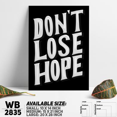 DDecorator Don't Lose Hope - Motivational Wall Board and Wall Canvas image