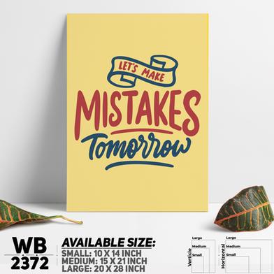 DDecorator Don't Make Mistakes - Motivational Wall Board and Wall Canvas image