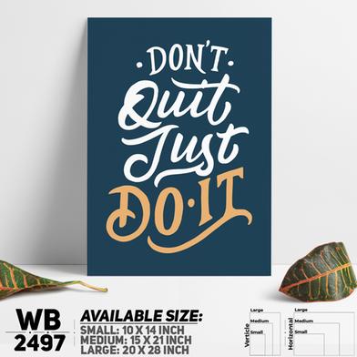 DDecorator Don't Quit Just Do It - Motivational Wall Board And Wall Canvas image