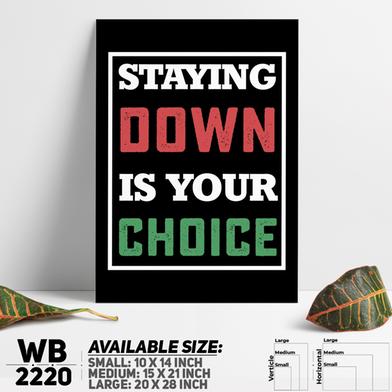DDecorator Don't Stay Down - Motivational Wall Board And Wall Canvas image