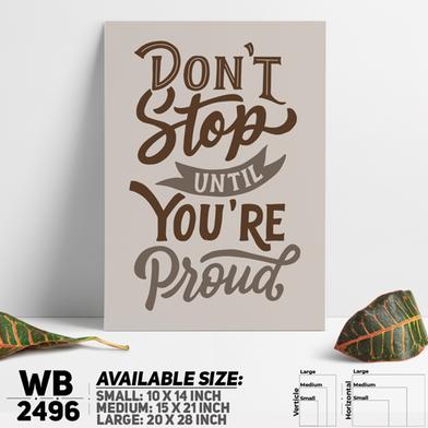 DDecorator Don't Stop - Motivational Wall Board And Wall Canvas image