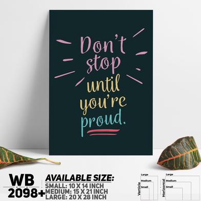 DDecorator Don't Stop - Motivational Wall Board and Wall Canvas image