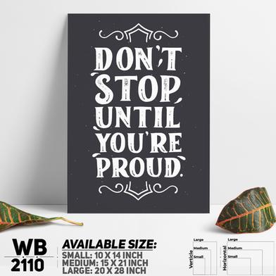 DDecorator Don't Stop - Proud - Motivational Wall Board and Wall Canvas image