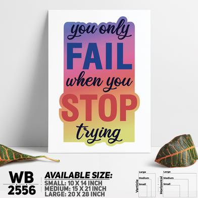 DDecorator Don't Stop Trying - Motivational Wall Board And Wall Canvas image