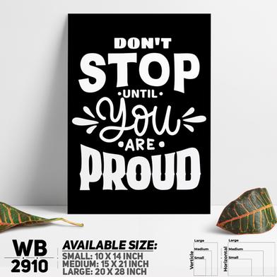 DDecorator Don't Stop Until You're Proud - Motivational Wall Board and Wall Canvas image
