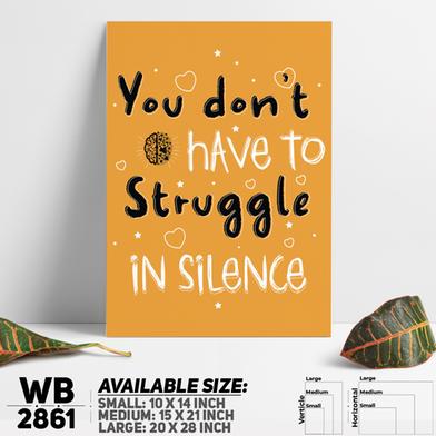 DDecorator Don't Struggle - Motivational Wall Board and Wall Canvas image