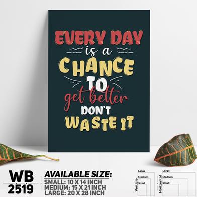 DDecorator Don't Waste Time - Motivational Wall Board And Wall Canvas image
