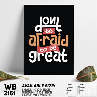 DDecorator Don't be Afraid - Motivational Wall Board and Wall Canvas image