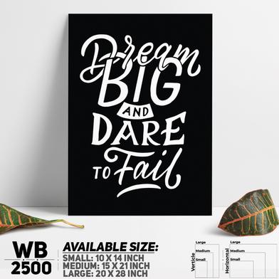 DDecorator Dream Big - Motivational Wall Board And Wall Canvas image