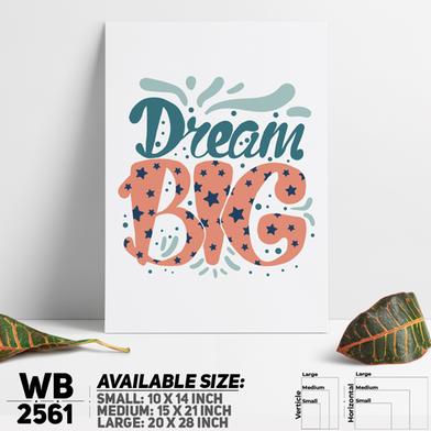 DDecorator Dream Big - Motivational Wall Board And Wall Canvas image