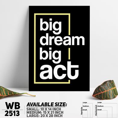 DDecorator Dream Big - Motivational Wall Board And Wall Canvas image