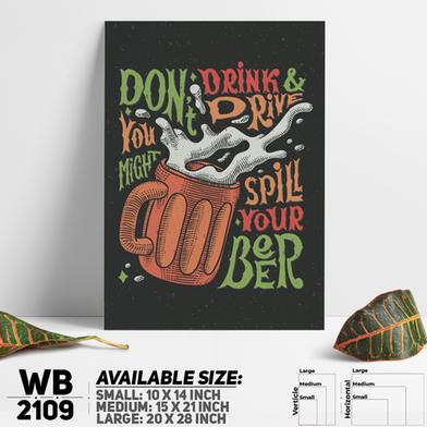 DDecorator Drink - Motivational Wall Board and Wall Canvas image
