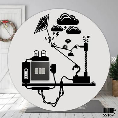 DDecorator Energy From Thunder Switch Socket Wall Sticker image