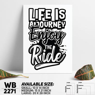 DDecorator Enjoy The Ride - Motivational Wall Board and Wall Canvas image