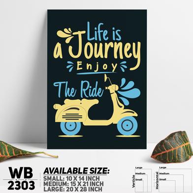 DDecorator Enjoy The Ride - Motivational Wall Board And Wall Canvas image