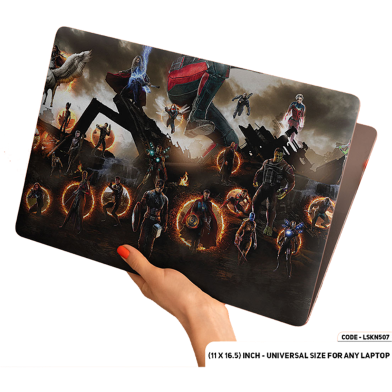 DDecorator Epic Fight Scene Of Avengers Infinity War Laptop Sticker image