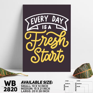 DDecorator Everyday Is Fresh Start - Motivational Wall Board and Wall Canvas image