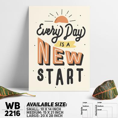 DDecorator Everyday Is a New Start - Motivational Wall Board and Wall Canvas image