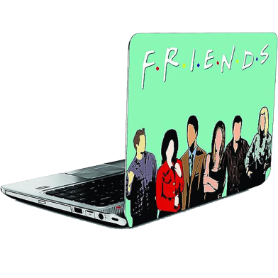 DDecorator Everyone in FRIENDS Playing Laptop Sticker image