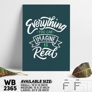 DDecorator Everything Is Real - Motivational Wall Board and Wall Canvas image