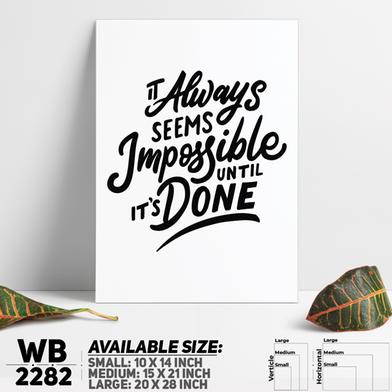 DDecorator Everything is Possible - Motivational Wall Board and Wall Canvas image