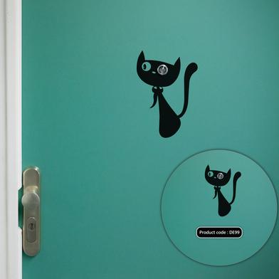 DDecorator Excite (Cat) Vinyl Decals Removable Door Eye Sticker image