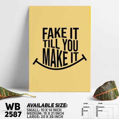 DDecorator Fake It Till You Make It - Motivational Wall Board And Wall Canvas image