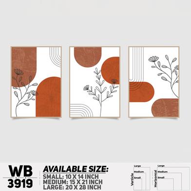 DDecorator Flower And Leaf ArtWork Wall Decor image
