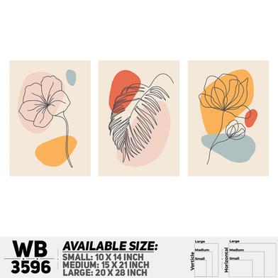 DDecorator Flower And Leaf ArtWork Wall Decor image