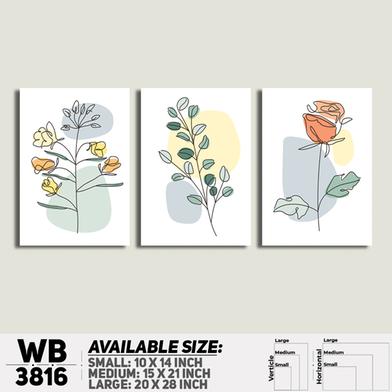 DDecorator Flower And Leaf ArtWork Wall Decor image