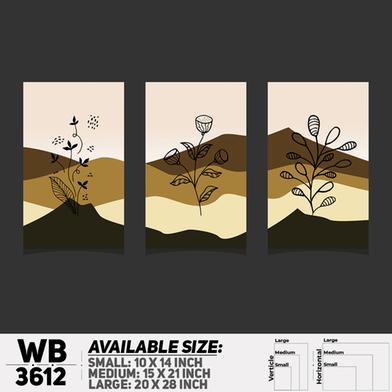 DDecorator Flower And Leaf ArtWork Wall Decor image