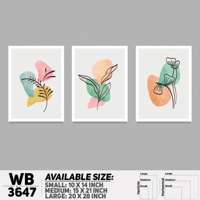 DDecorator Flower And Leaf ArtWork Wall Decor image