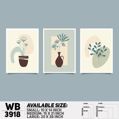 DDecorator Flower And Leaf ArtWork Wall Decor image