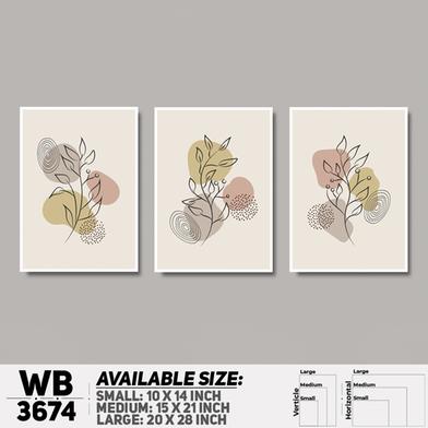 DDecorator Flower And Leaf ArtWork Wall Decor image