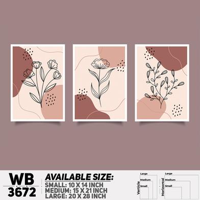 DDecorator Flower And Leaf ArtWork Wall Decor image