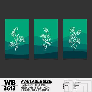 DDecorator Flower And Leaf ArtWork Wall Decor image