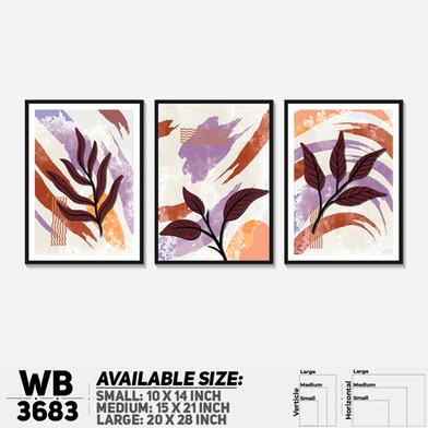 DDecorator Flower And Leaf ArtWork Wall Decor image