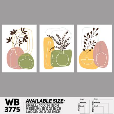 DDecorator Flower And Leaf ArtWork Wall Decor image