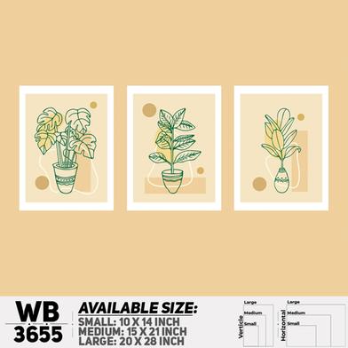 DDecorator Flower And Leaf ArtWork Wall Decor image